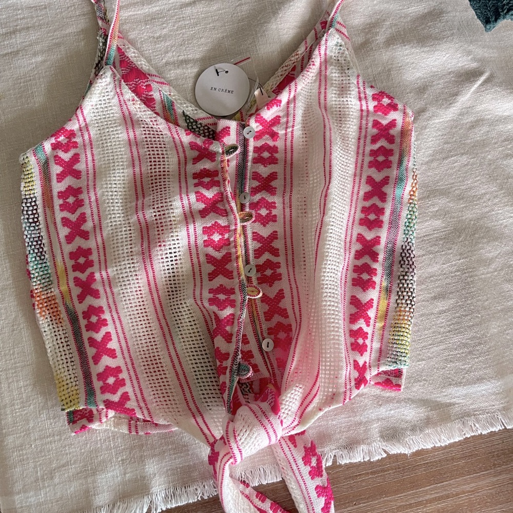 VICI NWT embroidered tank